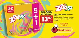 Biedronka Lody Zapp Algida oferta