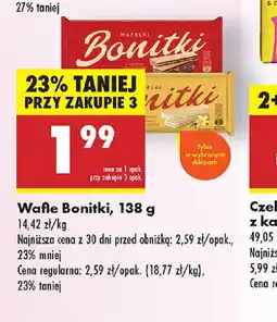 Biedronka Wafle Bonitki oferta