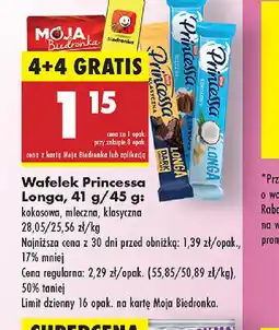 Biedronka Wafel Princessa Longa oferta