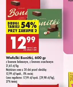 Biedronka Wafelki Bonitki oferta