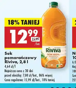 Biedronka Sok pomarańczowy Riviva oferta