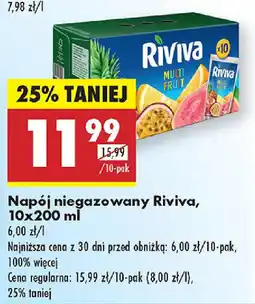 Biedronka Napój niegazowany Riviva oferta