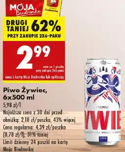Biedronka Piwo Żywiec oferta