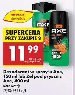 Biedronka Dezodorant w spray'u Axe itp. oferta