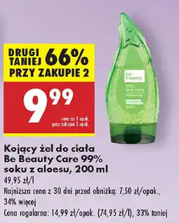 Biedronka Kojący żel do ciała Be Beauty Care 99% soku z aloesu oferta