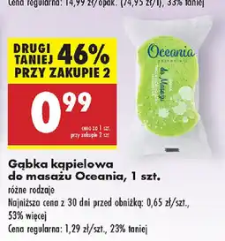 Biedronka Gąbka kąpielowa do masażu Oceania oferta