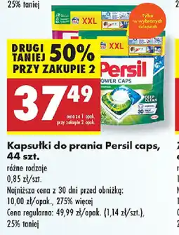 Biedronka Kapsułki do prania Persil caps oferta