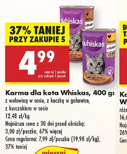 Biedronka Karma dla kota Whiskas oferta