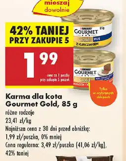 Biedronka Karma dla kota Gourmet Gold oferta