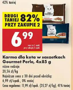 Biedronka Karma dla kota w saszetkach Gourmet Perle oferta