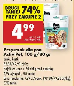 Biedronka Przysmak dla psa Activ Pet oferta