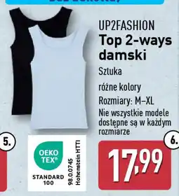 ALDI Up2fashion top 2-ways damski oferta