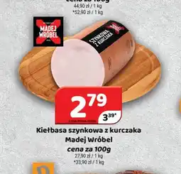 Kiełbasa szynkowa z kurczaka Madej Wróbel