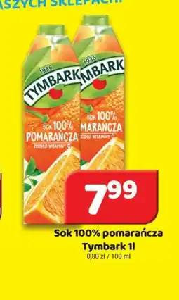 Delfin Sok 100% pomarańcza Tymbark oferta
