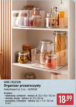 ALDI Home creation organizer przezroczysty oferta