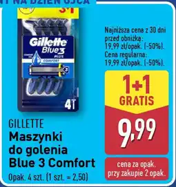 ALDI Gillette maszynki do golenia blue 3 comfort oferta