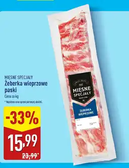 ALDI Mięsne specjały żeberka wieprzowe paski oferta
