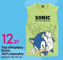 Pepco Top chłopięcy Sonic 100% bawełny oferta
