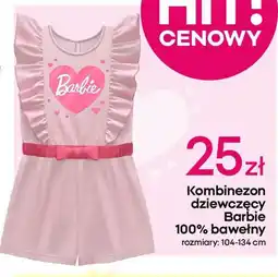Pepco Kombinezon dziewczęcy Barbie 100% bawełny oferta
