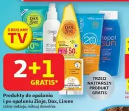 Auchan Produkty do opalania i po opalaniu Ziaja, Dax, Lirene oferta