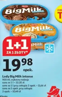 Auchan Lody Big Milk intense oferta