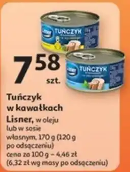 Auchan Tuńczyk w kawałkach Lisner oferta