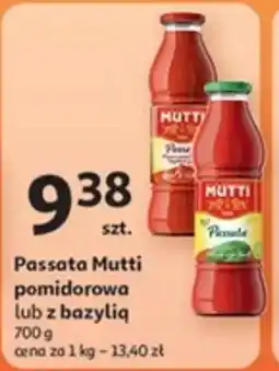 Auchan Passata Mutti pomidorowa lub z bazylią oferta