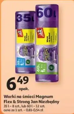 Auchan Worki na śmieci Magnum Flex & Strong Jan Niezbędny oferta