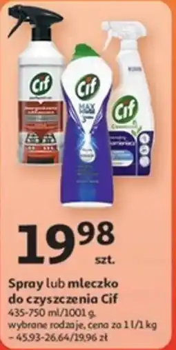 Spray lub mleczko do czyszczenia Cif