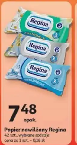 Auchan Papier nawilżany Regina oferta