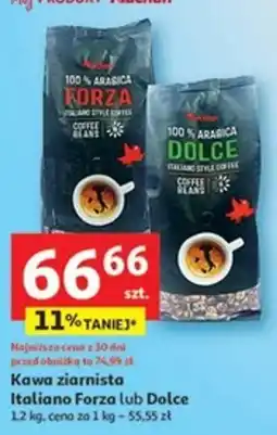 Auchan Kawa ziarnista Italiano Forza lub Dolce oferta