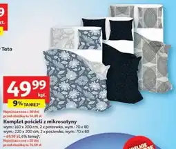 Auchan Komplet pościeli z mikrosatyny oferta