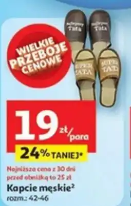 Auchan Kapcie męskie oferta
