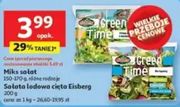 Auchan Miks sałat, Sałata lodowa cięta Eisberg oferta