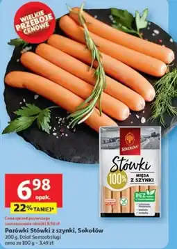 Auchan Parówki Stówki z szynki, Sokołów oferta