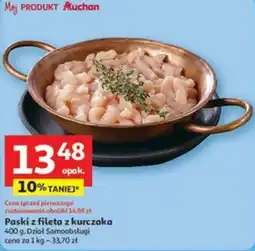 Auchan Paski z fileta z kurczaka Auchan oferta