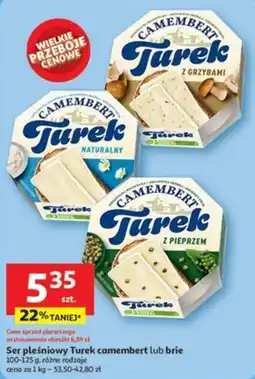 Auchan Ser pleśniowy Turek camembert lub brie oferta