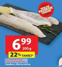 Sandacz, filet ze skórą
