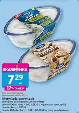 Auchan Filety śledziowe w sosie oferta