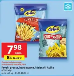 Auchan Frytki proste, karbowane, łódeczki Aviko oferta