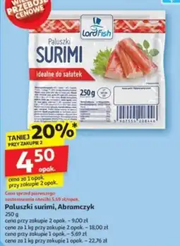 Auchan Paluszki surimi, Abramczyk oferta