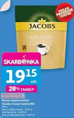 Auchan Kawa rozpuszczalna Jacobs Cronat Gold refill oferta