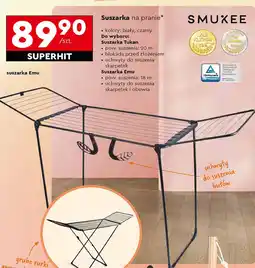 Biedronka Suszarka na pranie 20 m biała Smukee oferta