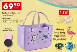 Biedronka Torba z ozdobnymi przypinkami 46 x 22 32 cm Cleve oferta