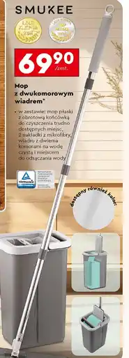 Biedronka Mop z dwukomorowym wiadrem Smukee oferta