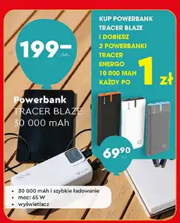 Biedronka Powerbank blaze 30000mah Tracer oferta