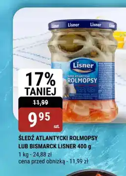 bi1 Śledź atlantycki rolmopsy lub bismarck lisner oferta
