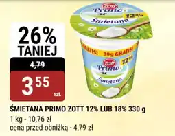 bi1 Śmietana primo zott 12% lub 18% oferta