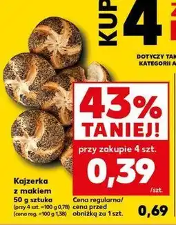 Kaufland Kajzerka z makiem oferta