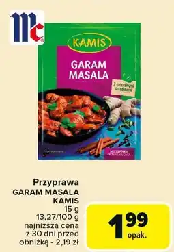 Carrefour Market Przyprawa GARAM MASALA KAMIS oferta